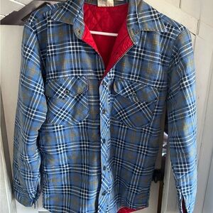 Vintage Blue and Red Plaid Jacket